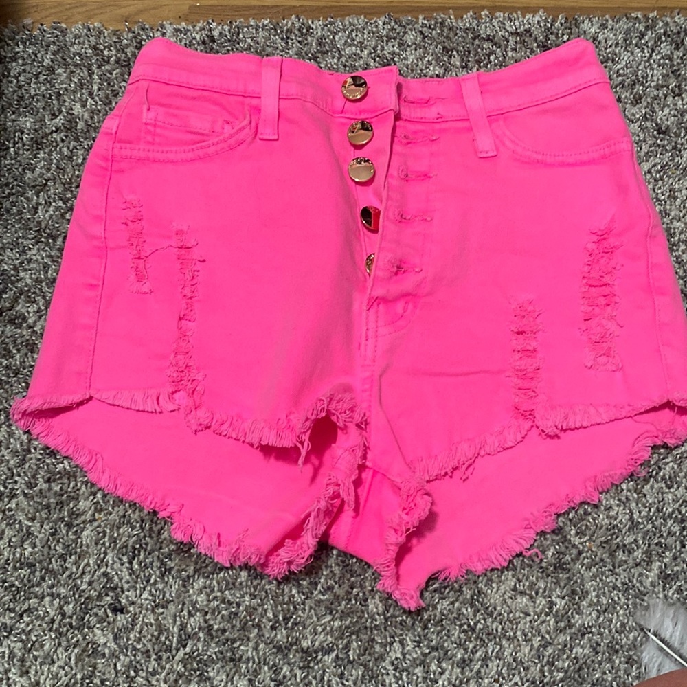 Hot pink shorts